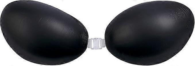 Invisible Self-Adhesive Silicone Bra  Black Silicone