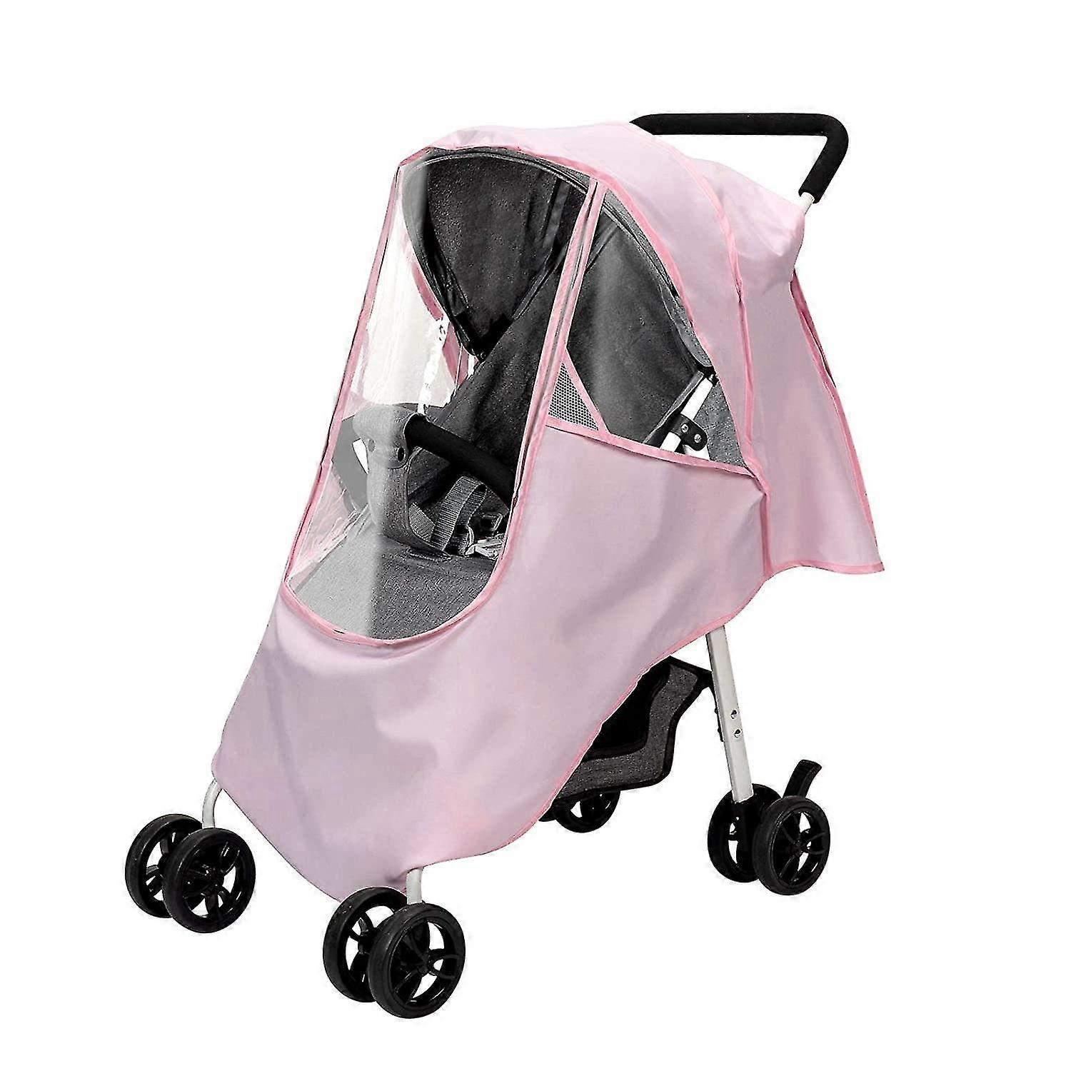 Stroller Rain Cover And Mosquito Net, Weatherproof Accessories - Rainproof Wind Snow Dust Insect Waterproof Ventilation Transparent Breathable Bugs