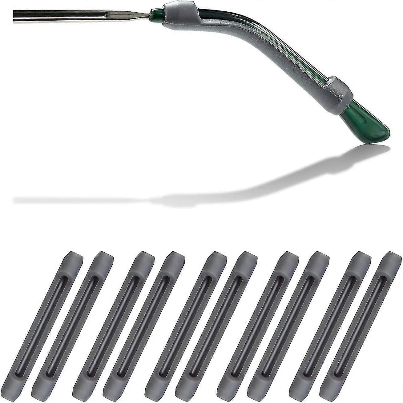 5 Pairs Of Soft Silicone Glasses Temple Tip Sleeve Holders, Non-slip Elastic Comfort Glass Holders