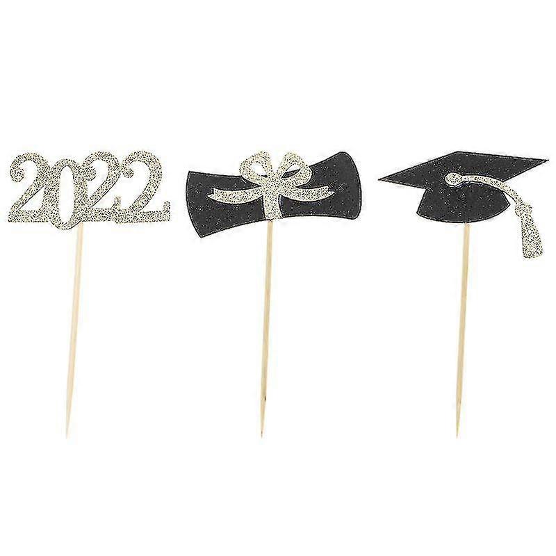 30pcs Graduation Year Cake Picks