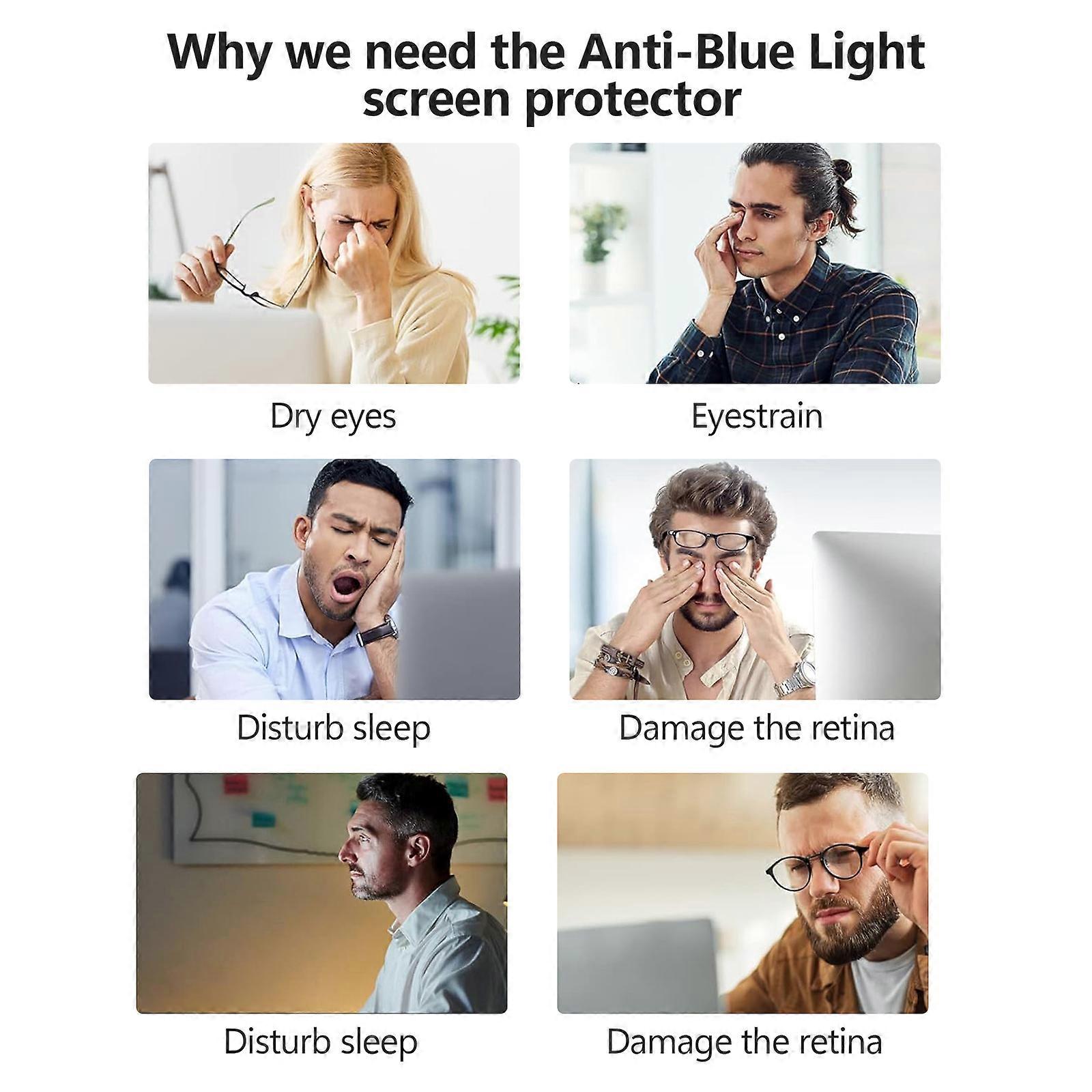 Computer Blue Light Blocking Screen Protector 12.5-32 Inch UV Protection Hanging Eye Care Screen Filter 19.5 Inch