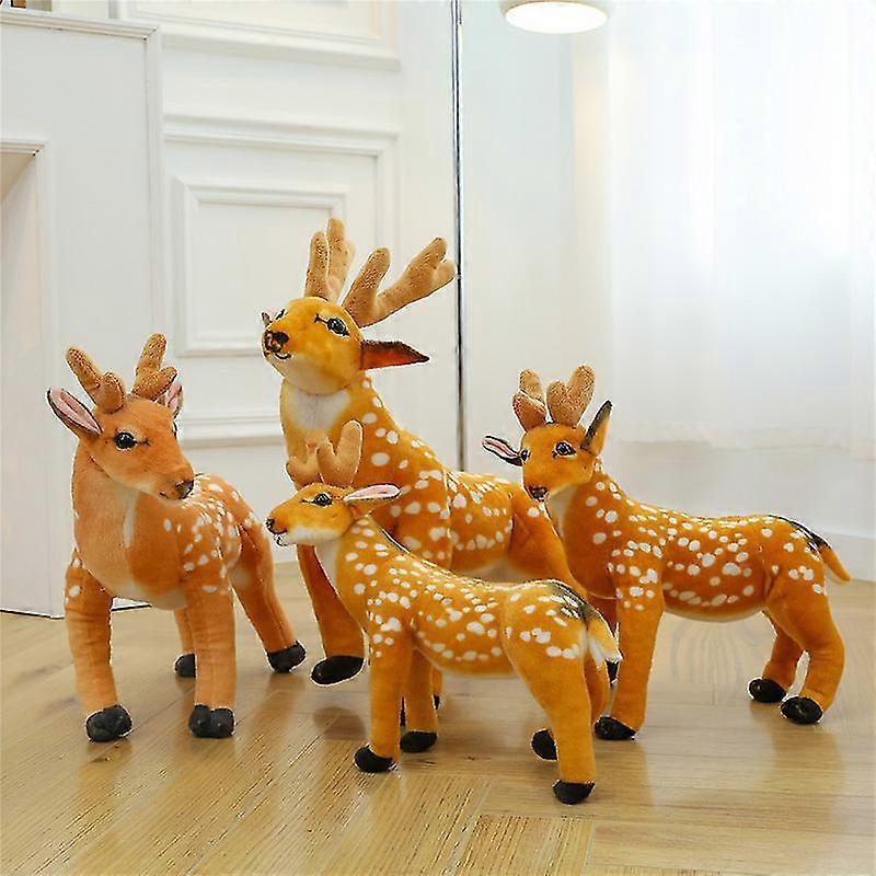 Simulated Sika Deer Pillow Decoration Elk Christmas Decoration Scene Layout