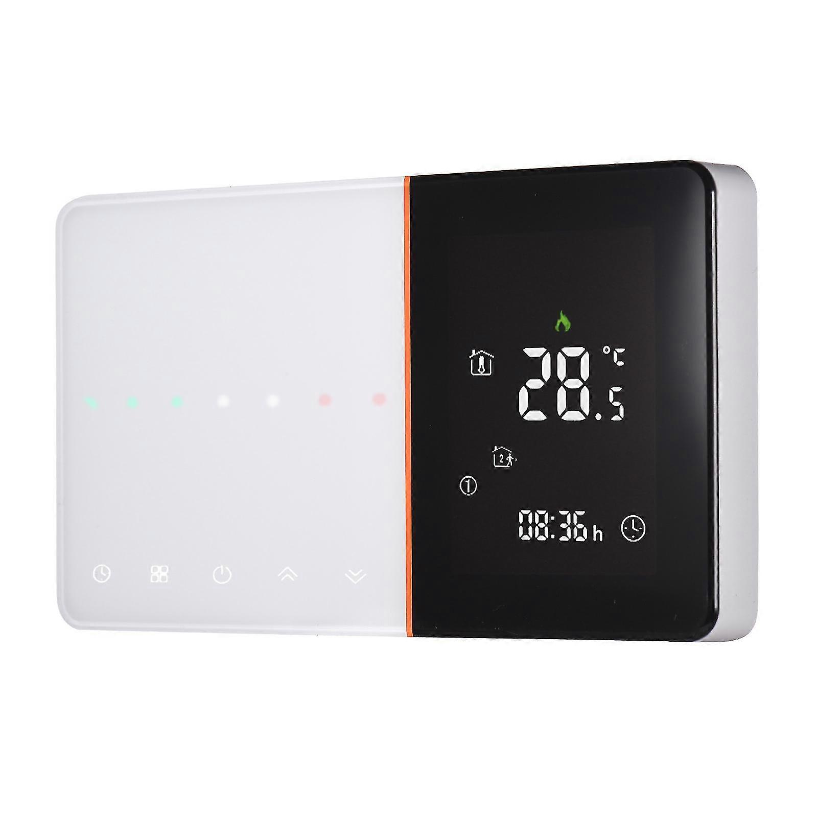 95-240v Programmable Thermostat 5+1+1 Six Periods Touchscreen Lcd With Backlight Water Heating Temperature Controller 5a