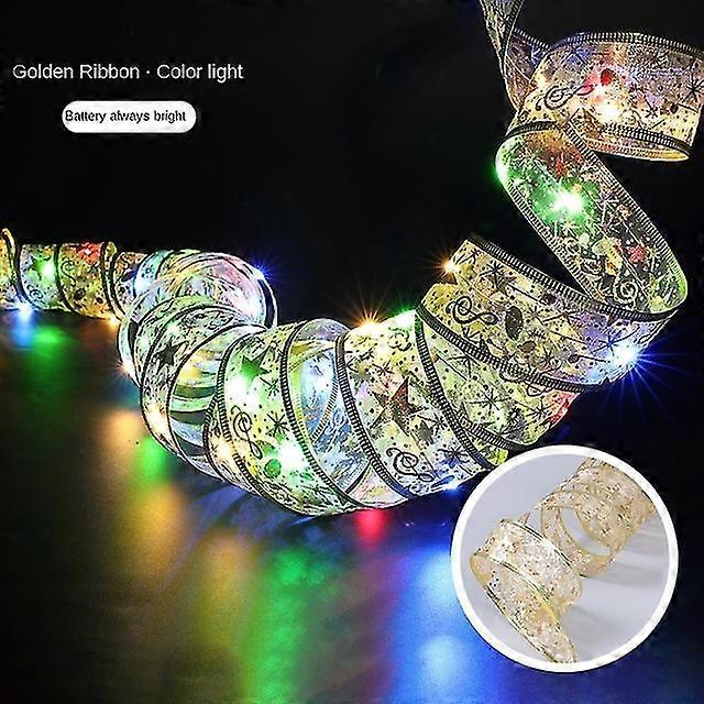 Crăciun Lumini de panglică de Crăciun Decorațiuni de Crăciun Ornament de pom de Crăciun Arcuri Lumini String Navidad Home Decor Anul Nou 2024
