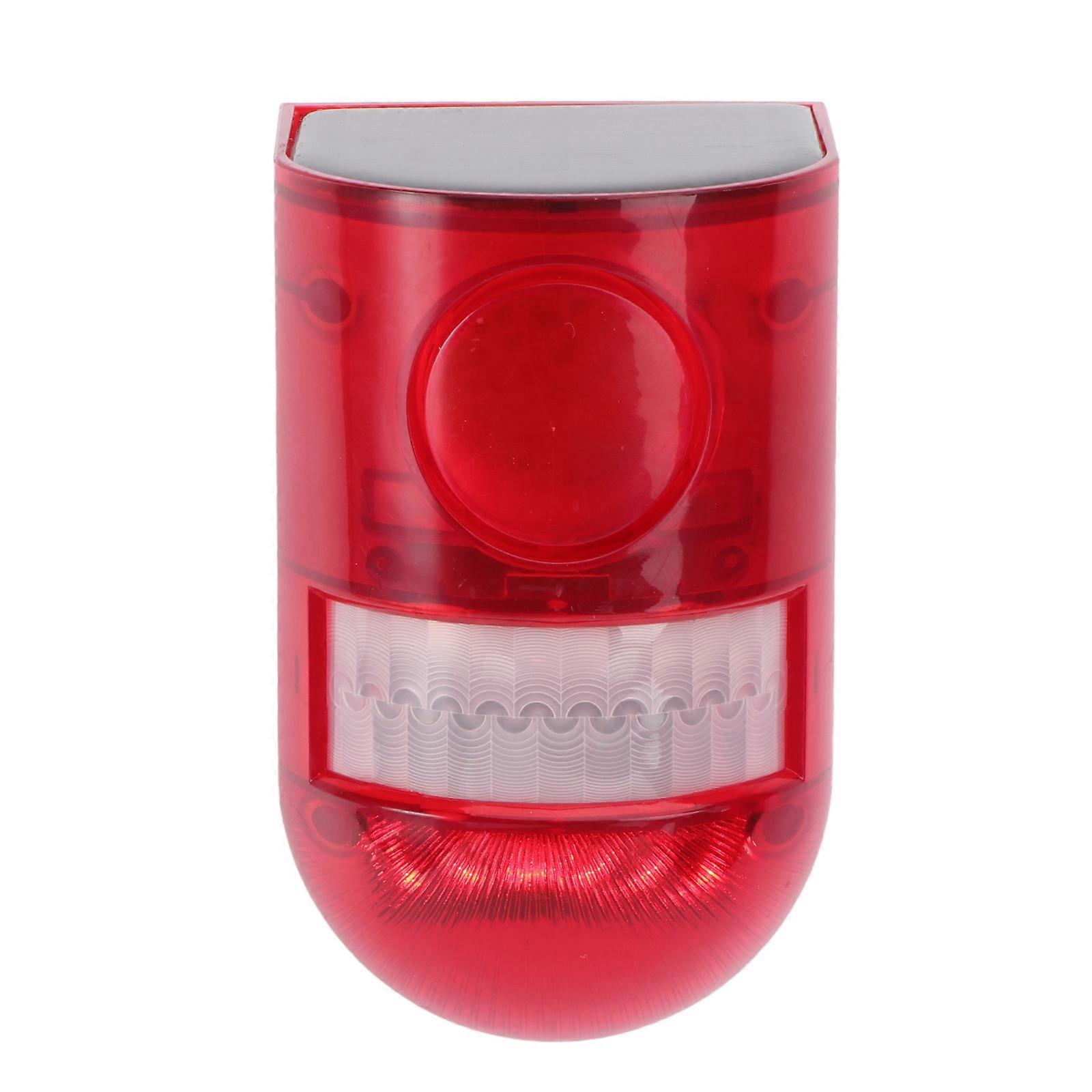 LED Safety Light Solar Warning Light Solar Powered Motion Sensor Detector Alarm Dummy Alarm Light Solar Motion Sensor Alarm