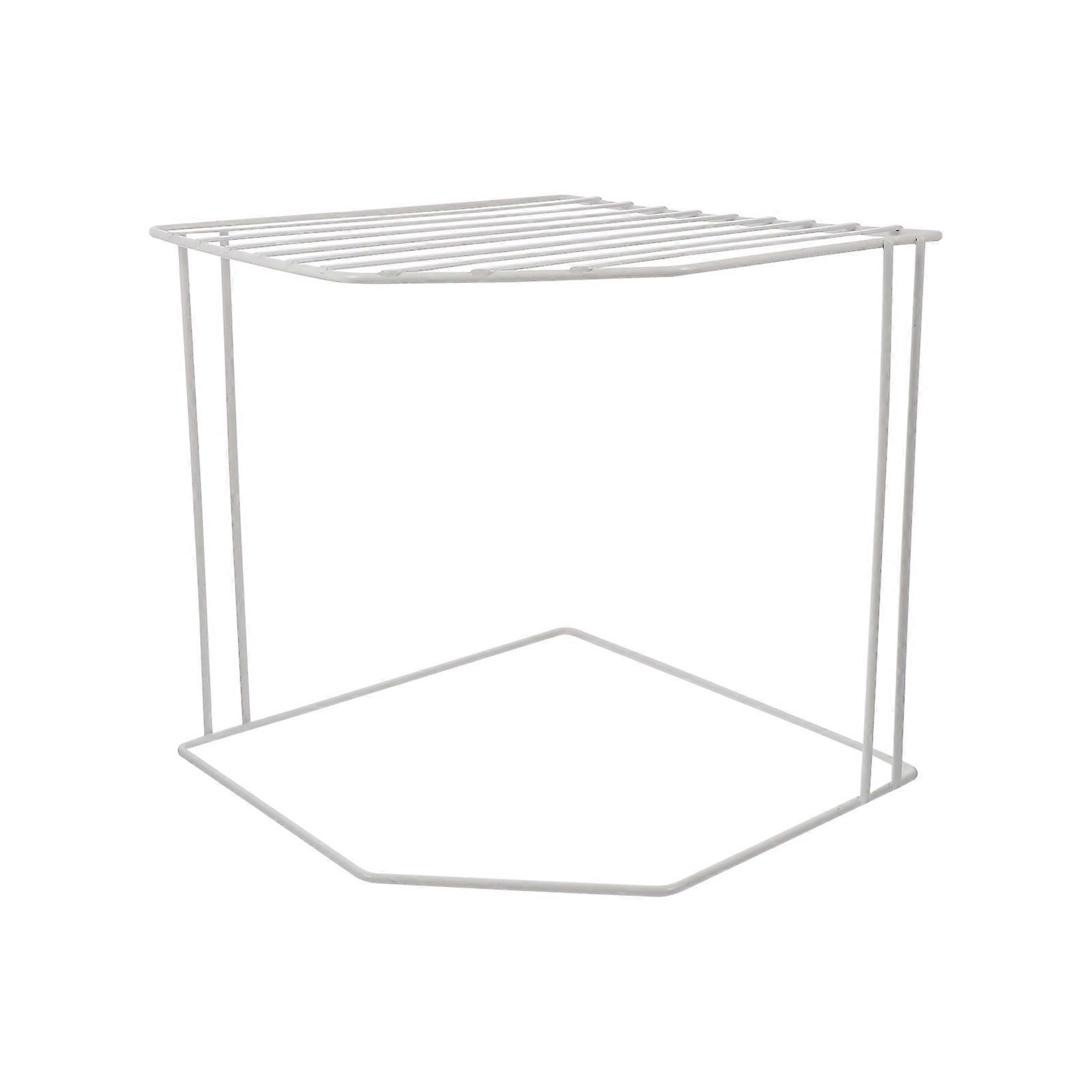 1pc Iron Double Layer Shelf Kitchen Rack Bathroom Storage Rack Household Supply