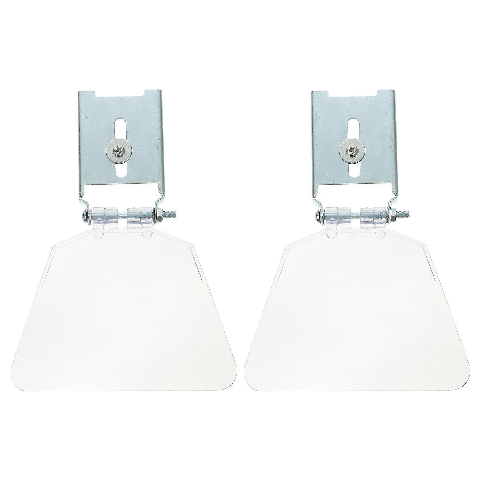 2stk Benkslipemaskin Eyeshield Rustfritt stål Vedlegg Grinder Tool Shield