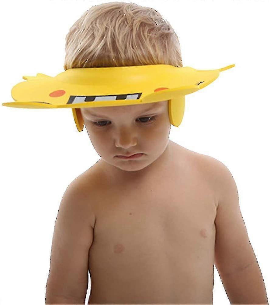 Bathroom Safety Shower Hat Adjustable Waterproof Hoods Panda Pattern Suitable For 2-7 Year