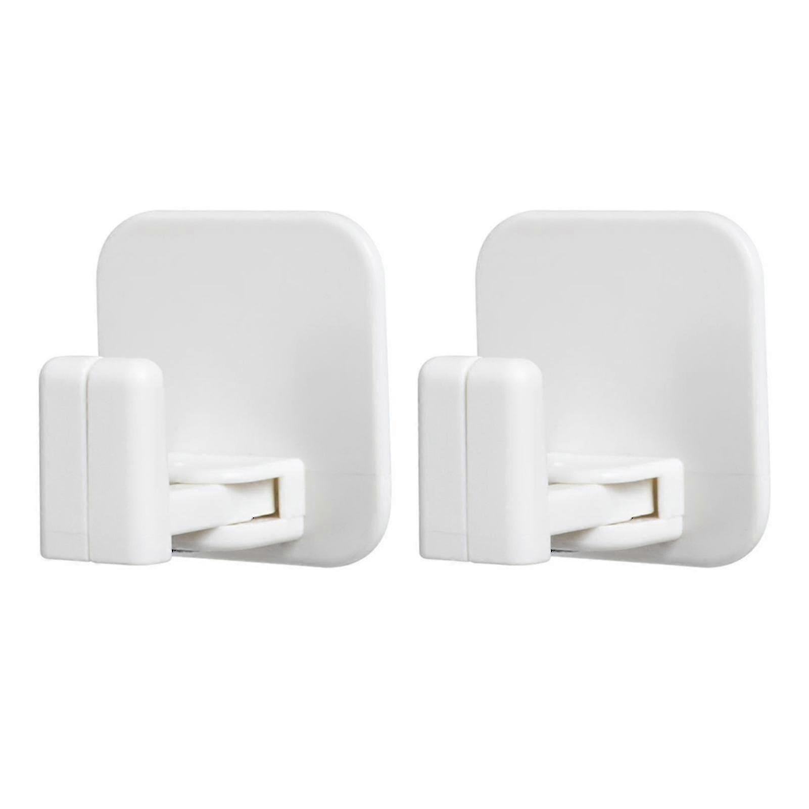 Self-adhesive Bathrobe Hooks Abs Clothes Hooks Wall Front Door Towel Holder