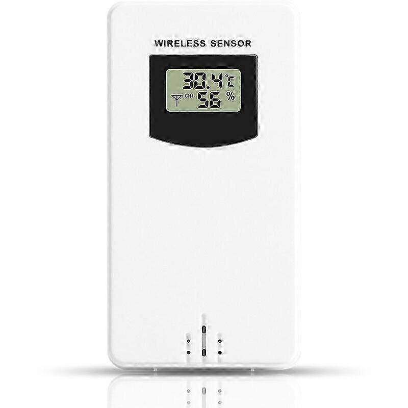 Weather Station Accessories, Wireless Sensor Probe Temperature Monitor Outdoor Replacement Sensor,Neutral White