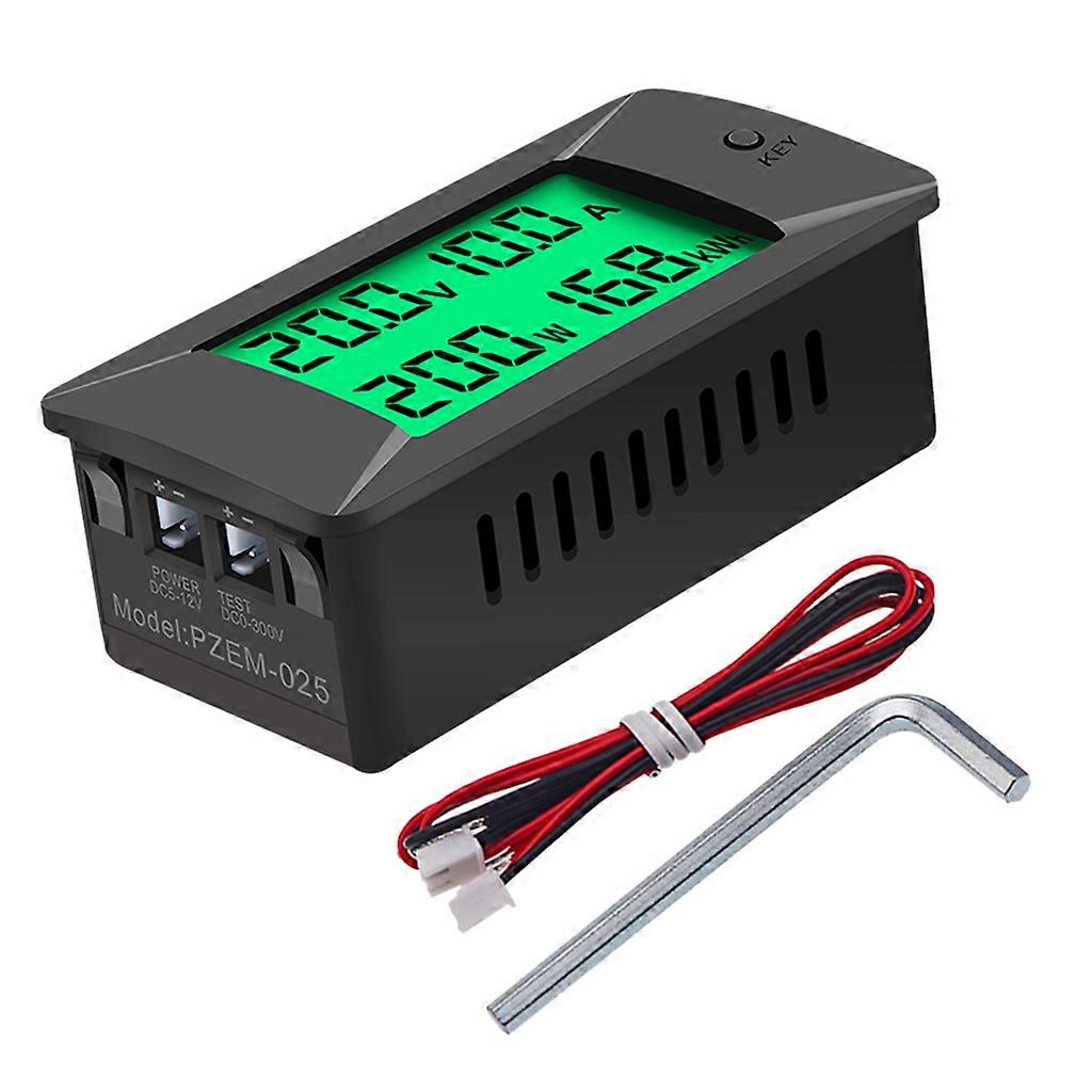 1Pcs DC 0-300V 0-300A LCD Display Digital Current Voltage Power Energy Meter