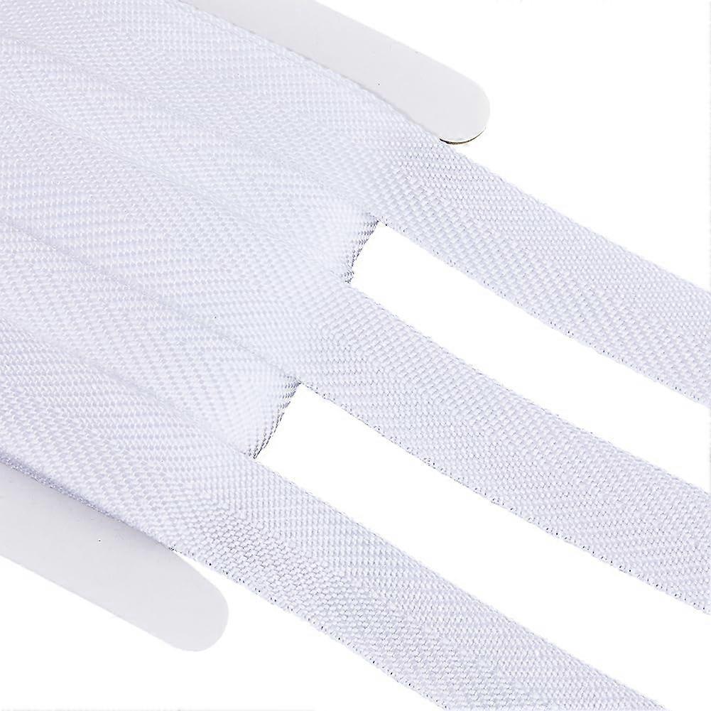 20 Yards Bias Binding Tape 22mm Wide Book Binding Headbands White Flat Book Binding Ribbon Herringbone Webbing Trim Bookmaking Twill Tape DIY