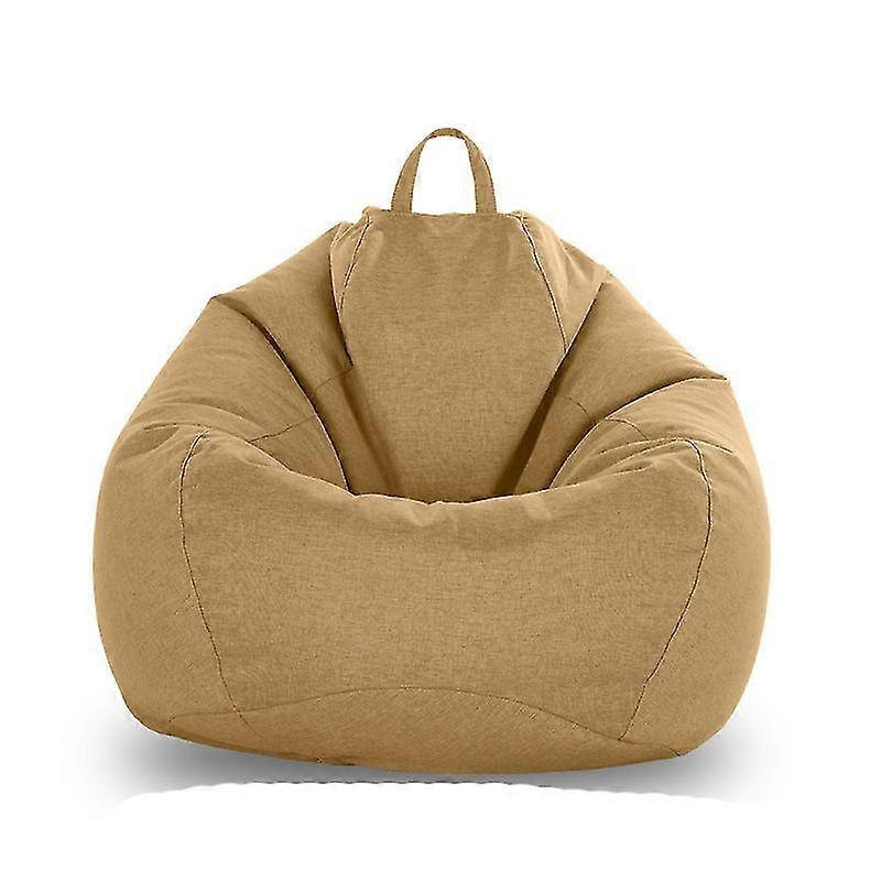 Keine Füllung Sitzsack Waschbar Lazy Sofa Tuch Sitzsack Stuhlbezug - 5 Größen - Gelb Grau