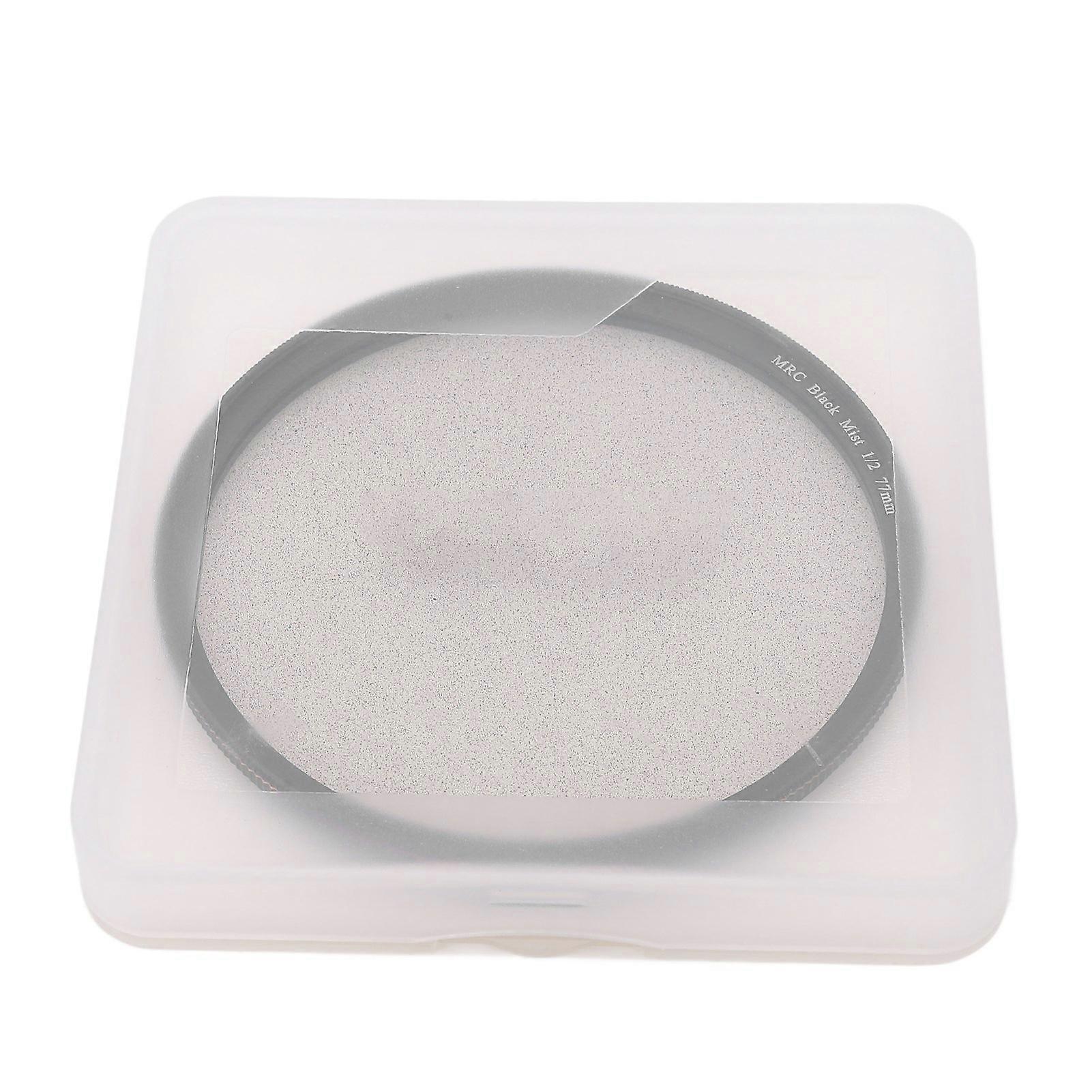 Black Mist Filter 1/2 Portrait Soft Diffuser Focus Camera Lens Filter Scratch Resistant for Video Vlog Photography