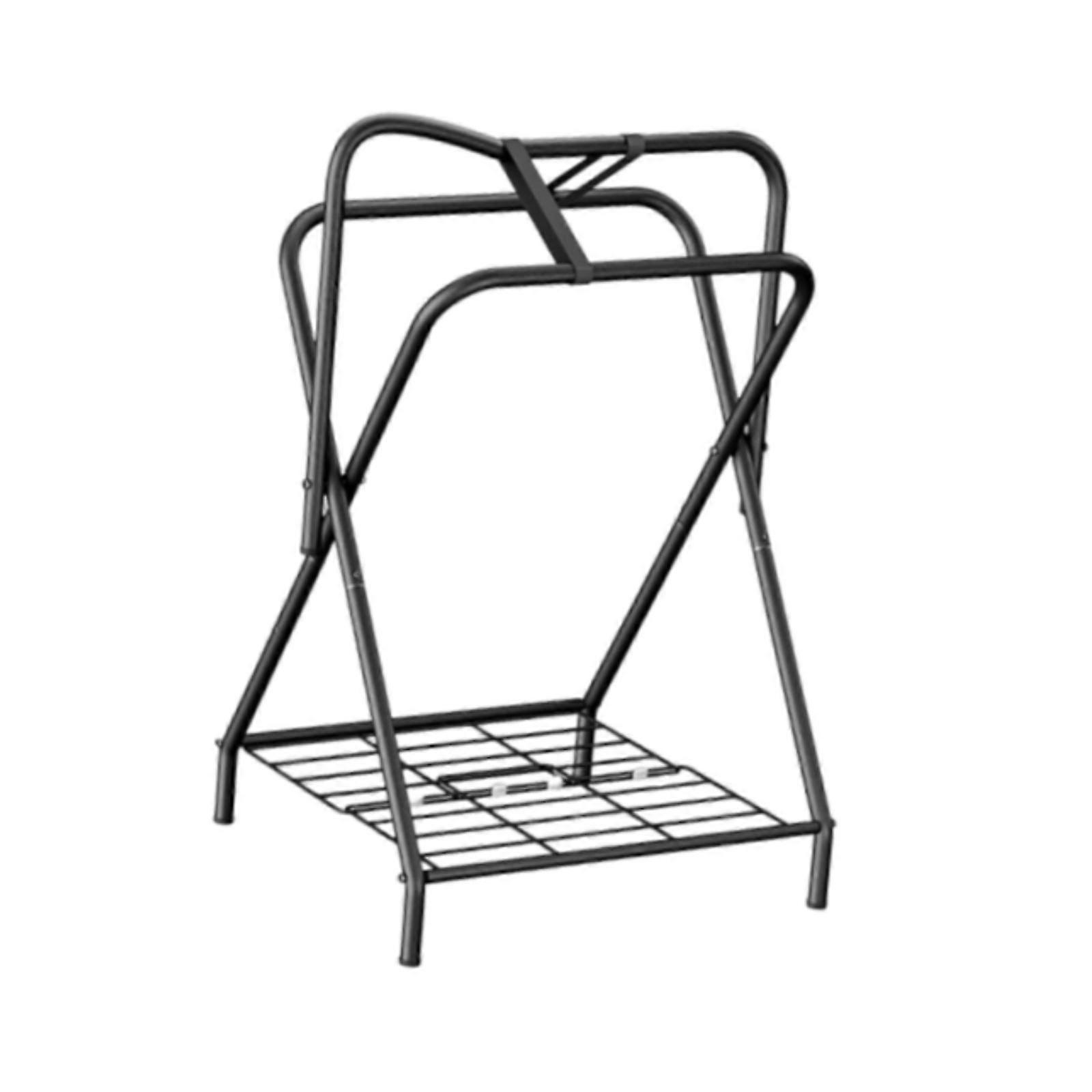 حامل سرج السرج المحمول حامل سرج قائم لغرفة الحصان تك