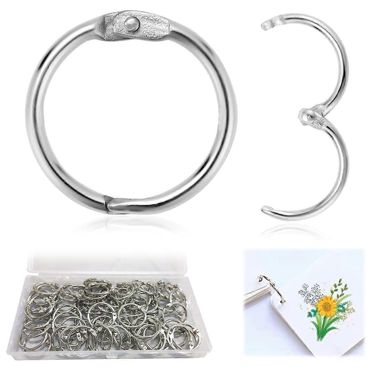 80pcs loose leaf book ring clamp -25mm (boxed)