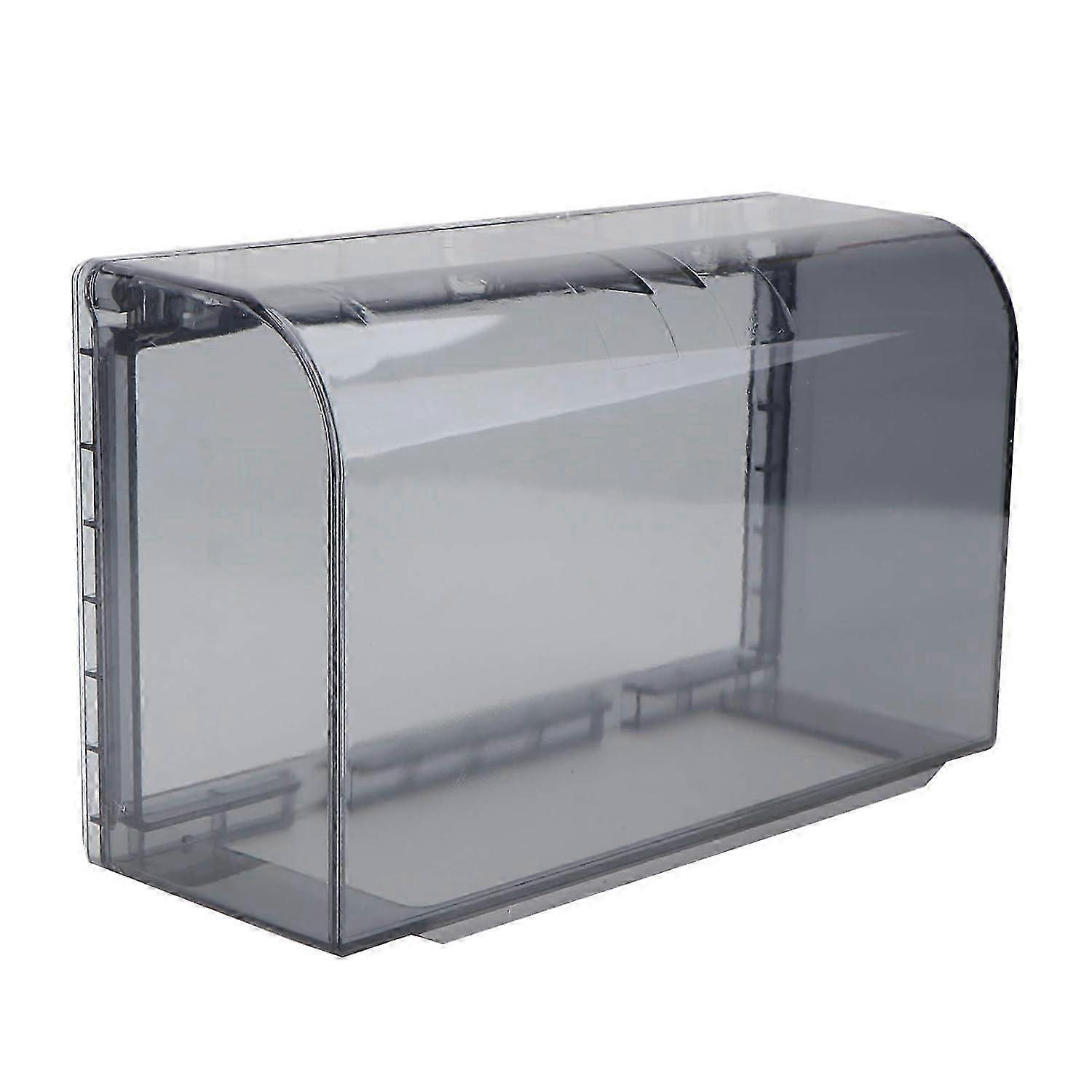 Plastic Switch Socket Cover - Splash-Proof, Double-Position, Black