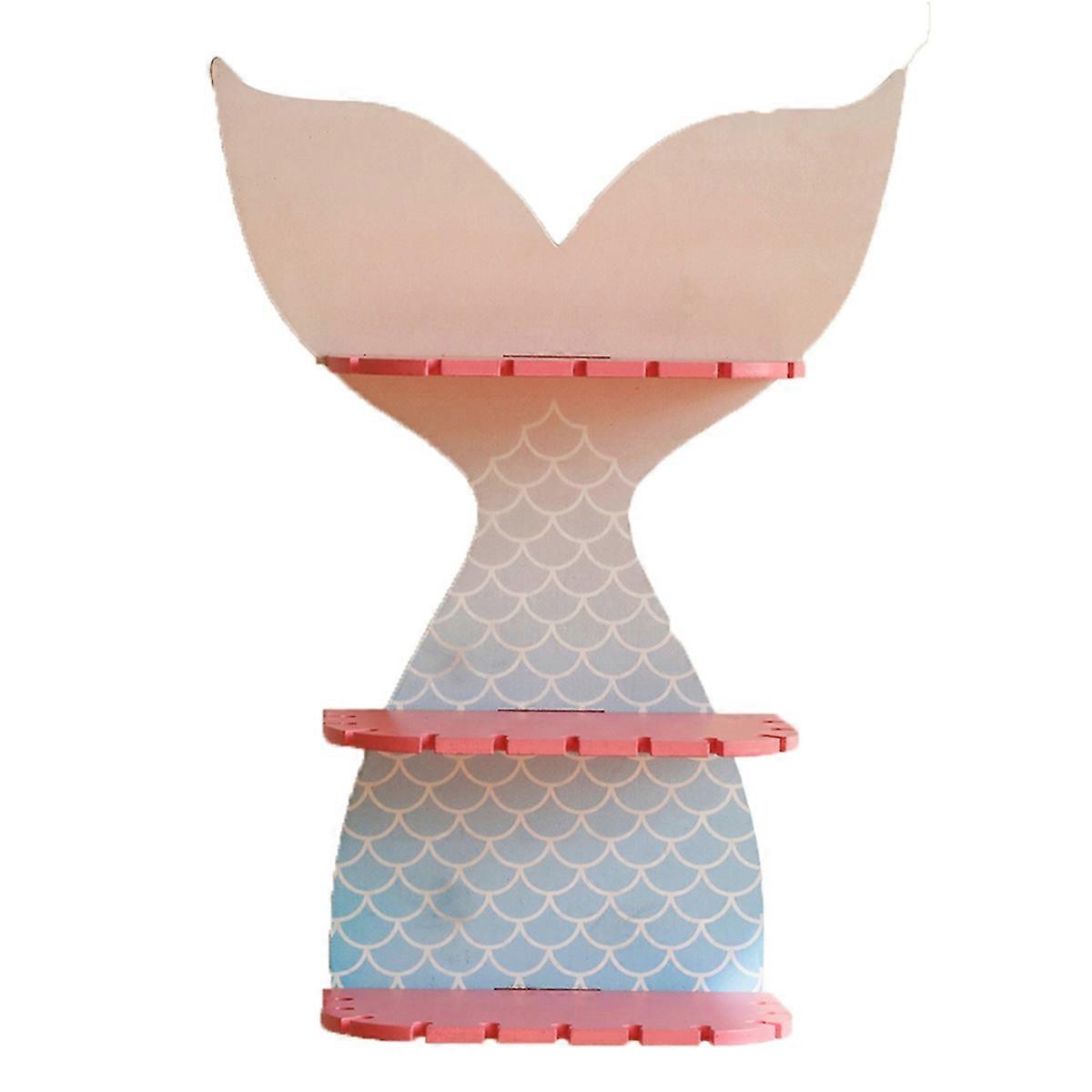 木製のカラフルなフィッシュテールシェルフクリスタルウォールシェルフホームベッドルームデコレーション