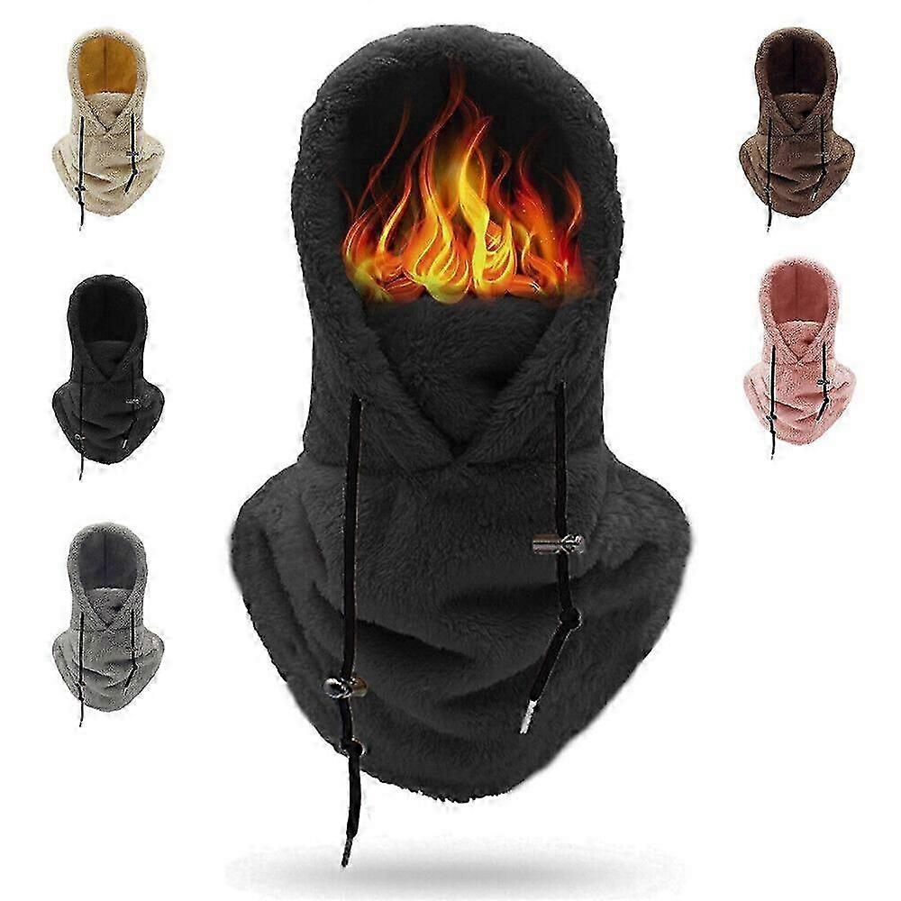 Kış Ayarlanabilir Sıcak Hood Kapak Şapka Kap Eşarp Sherpa Hood Kayak Maskesi Balaclava