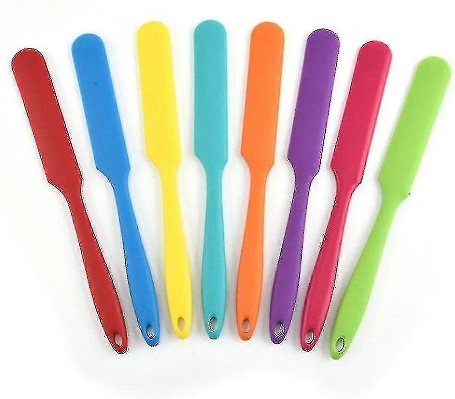 Set Of 8 Mini Non-stick Silicone Spatulas For Kitchen Multicolor-ylmyFit