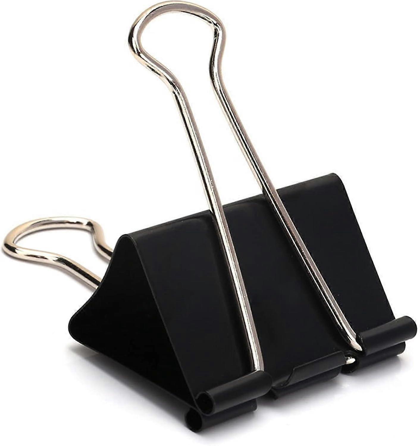 Extra Large Binder Clips 2.4 Inch, 24 Pack Black Paper Clamps for Office and Home Use, Heavy-Duty Metal Design