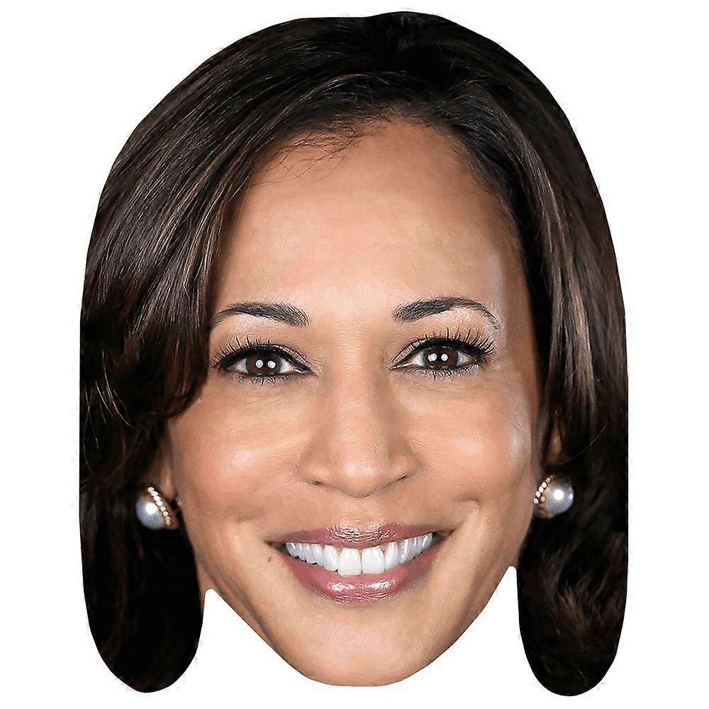 Kamala Harris (Earrings) Celebrity Mask, Flat Card Face