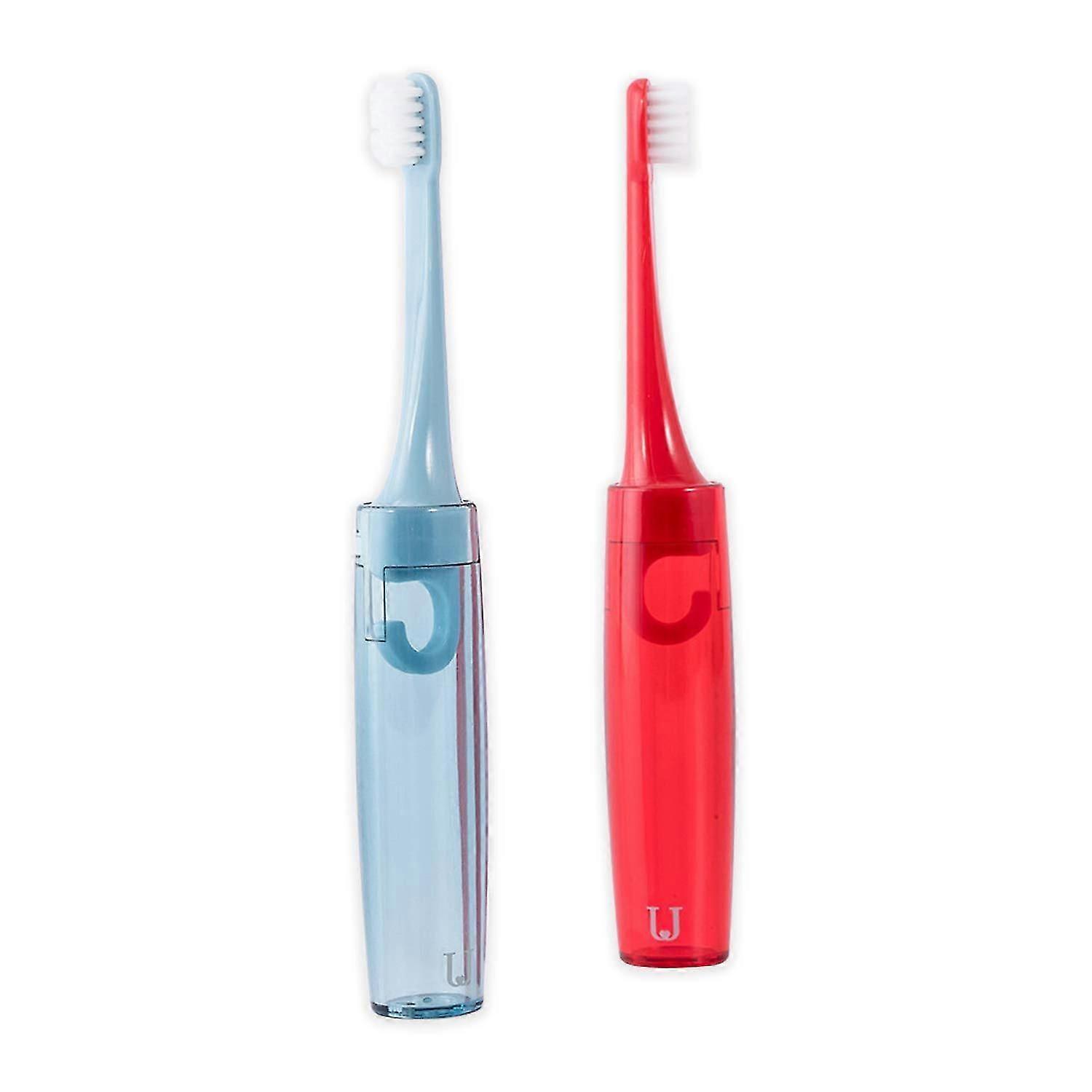 Travel Toothbrush, 2 Pa Travel Size Toiletries, Portable Toothbrush With Folding Case Design And Soft Bristles, No Need For An Additional Holder Or