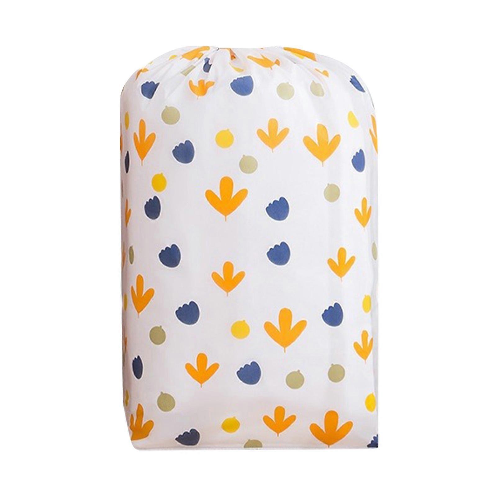 Comforter Storage Bag Drawstring Cylindrical Cotton Organizer