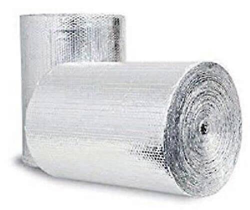 50 Sqft Double Bubble Reflective Insulation DIY Kit 12x50 for Home Improvement Energy-Efficient Design