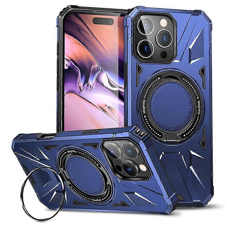 Compatible For iPhone 16 Pro Max Case Compatible with MagSafe TPU+PC Kickstand Phone Cover