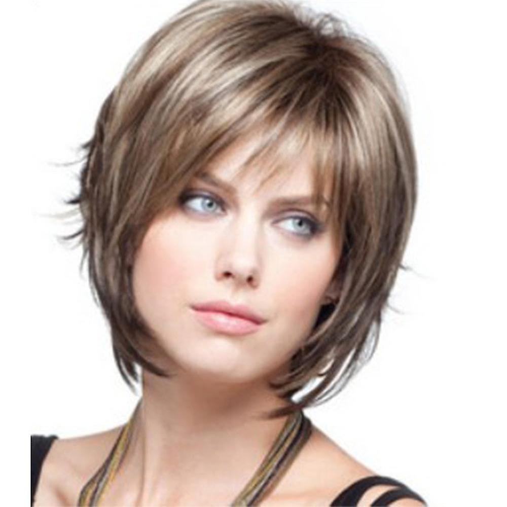 Women High Temperature Resistant Short Straight Wig