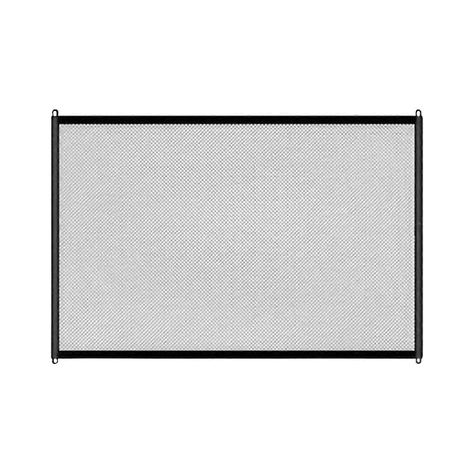Retractable Gate for Dogs Portable 4 Hooks Mesh Gate for Kids and Pets Black S