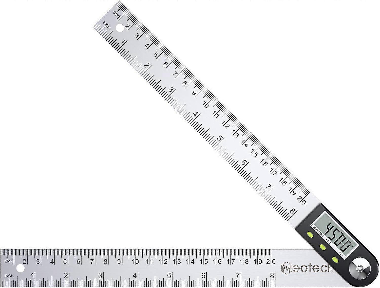 Advanced Measurement Solution, Durable Stainless Steel Digital Protractor With Wide Application For Multi-Dimensional Measurement, Lightweight And