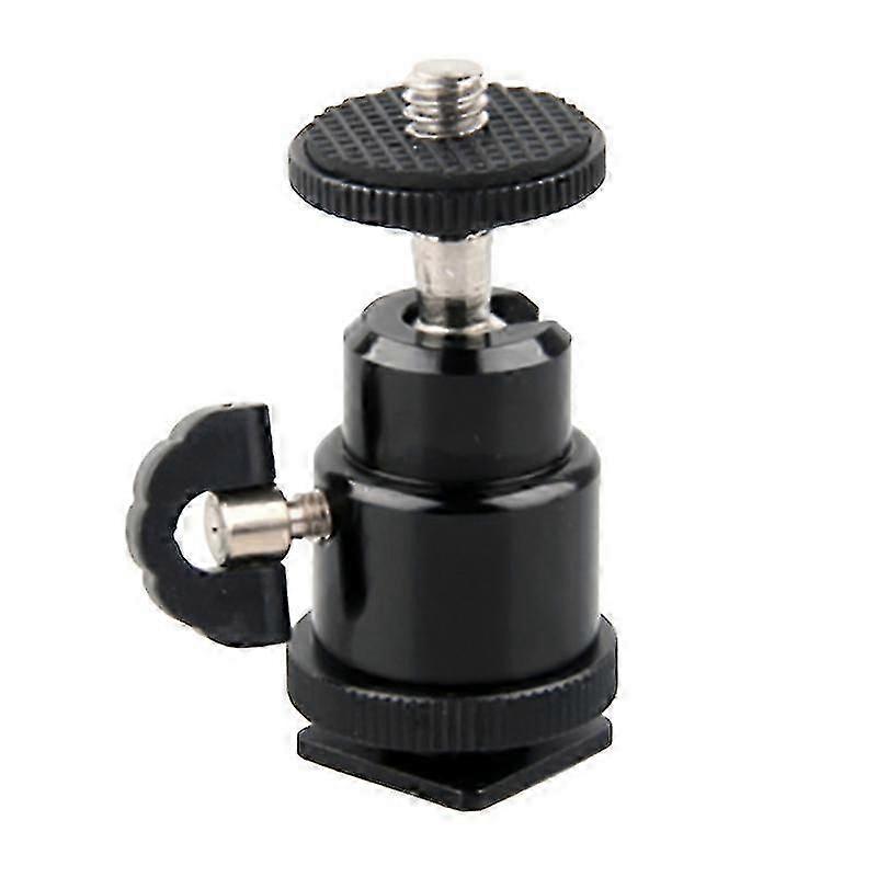 Standard 1/4 Screw Port Ball Head Convenient Panoramic Metal 360 Degree Swivel Tripod Adapter for Camera JIKAIX