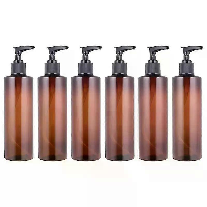 6Pcs Shampoo Refillable Pump Bottles Subpacking Bottles Salon Hair Sprayer Mist Spray Bottles Empty Plastic Press Bottles 250ml
