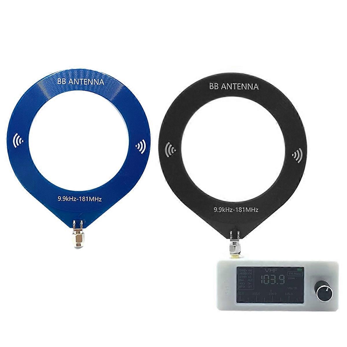 SI4732 Mini Radio Receiver+2XLoop Antenna 9.9KHz-181MHz Portable Shortwave Radio Receiver SW LW AM
