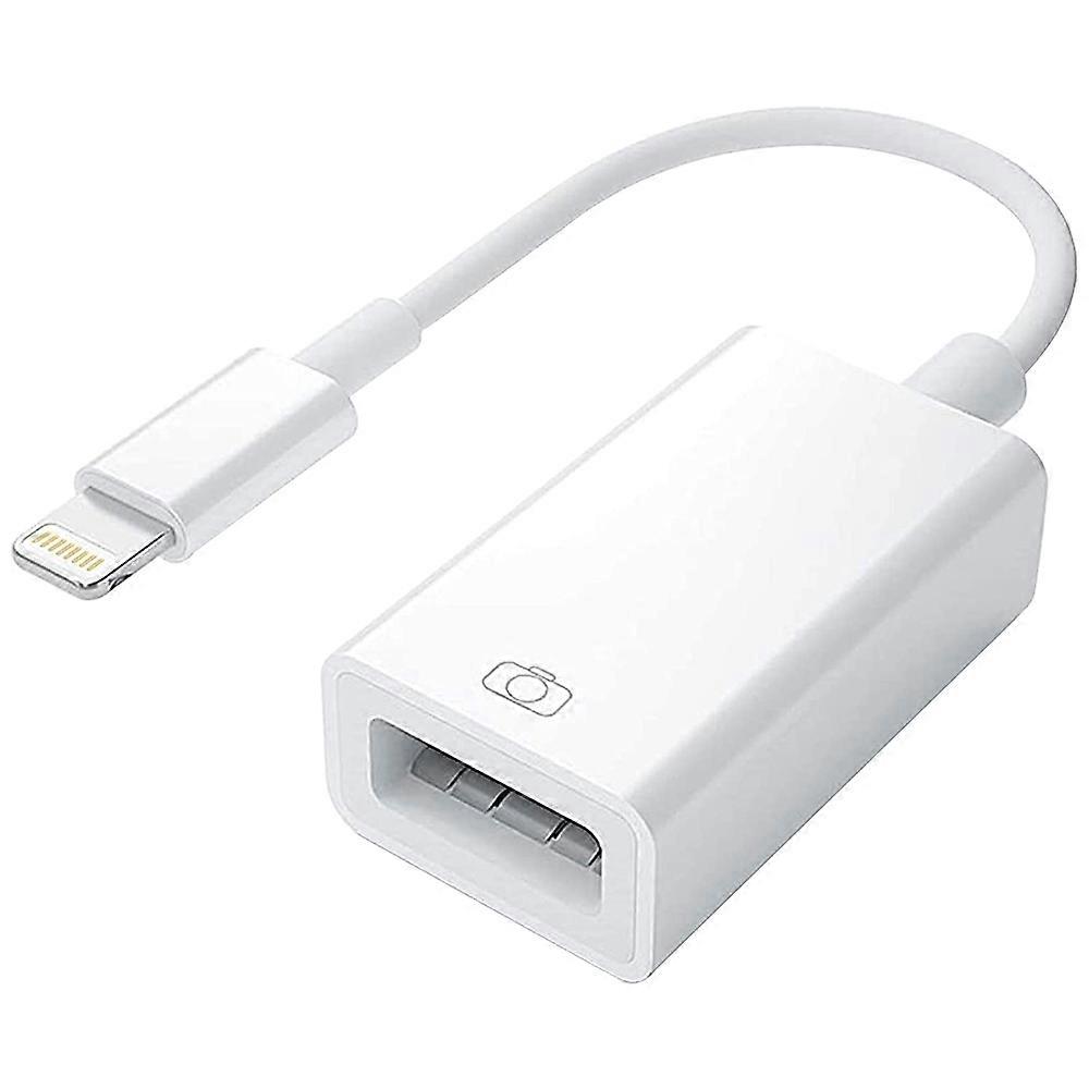 COMPATIBLE Version USB Camera Adapter for iPad / iPhone(White)