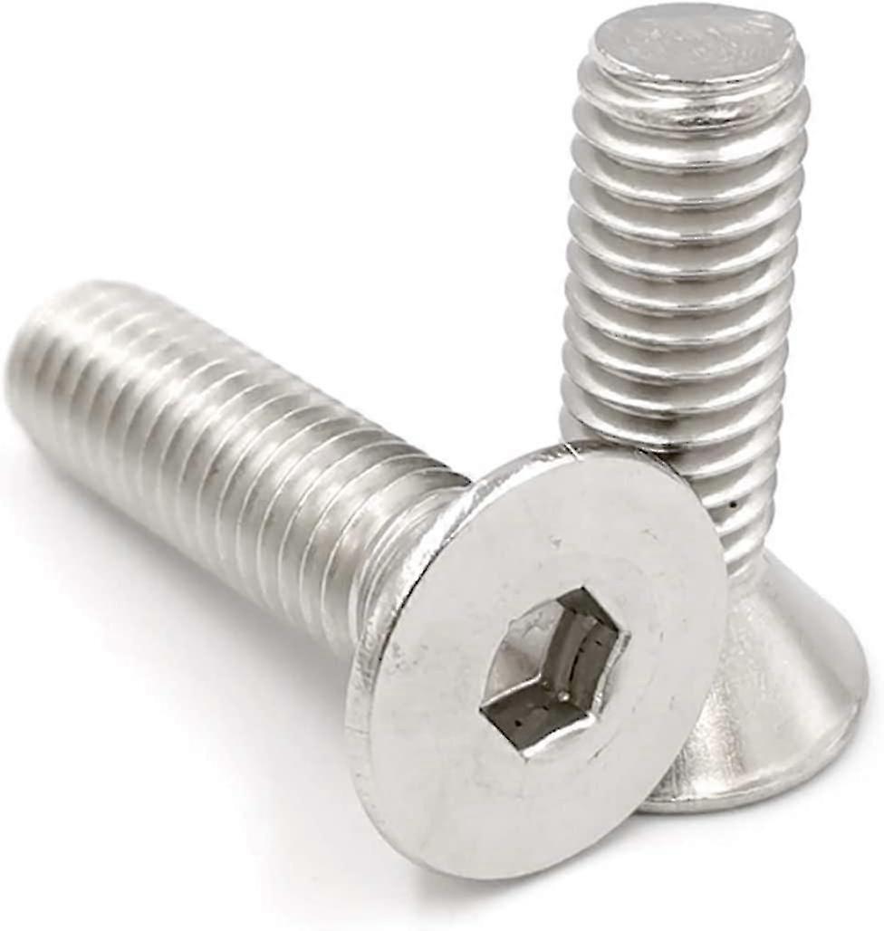 M2-M8 Countersunk Hexagon Socket Head Cap Screw Flat Head Cup Bolt M8x30 5Pcs