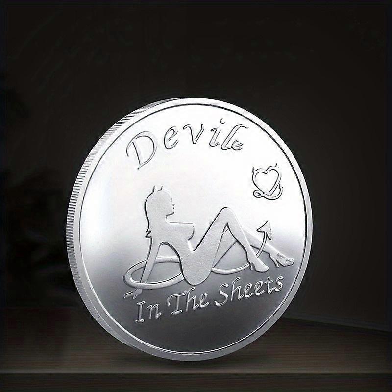Angel Commemorative Coin Angel Girl Commemorative Medallion Dot Lacquer Badge Embossed Commemorative Medallion Commemorative Coin Toy Gift