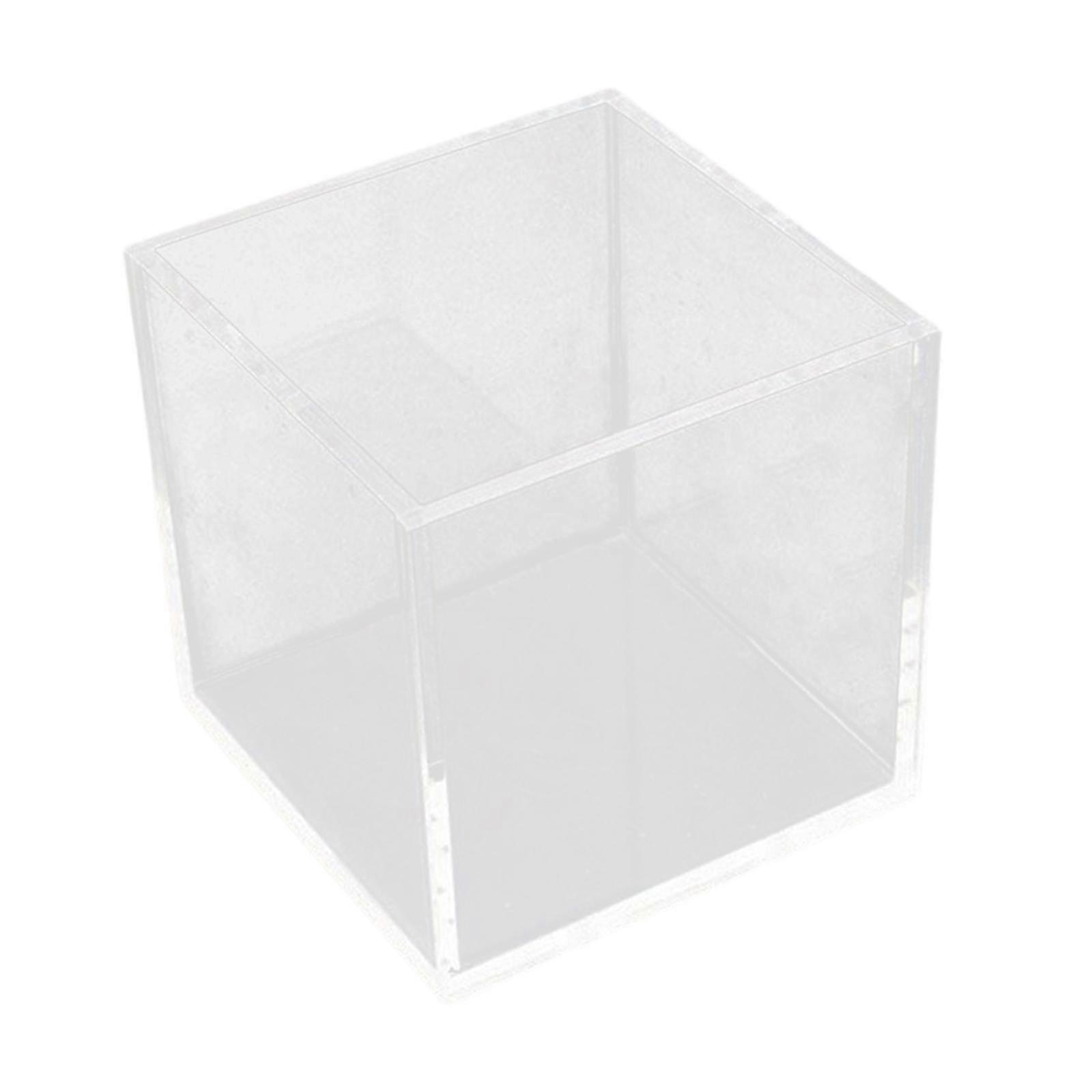 Display Case Showcase Clear Storage Bin Figures Display Stand Storage Cube