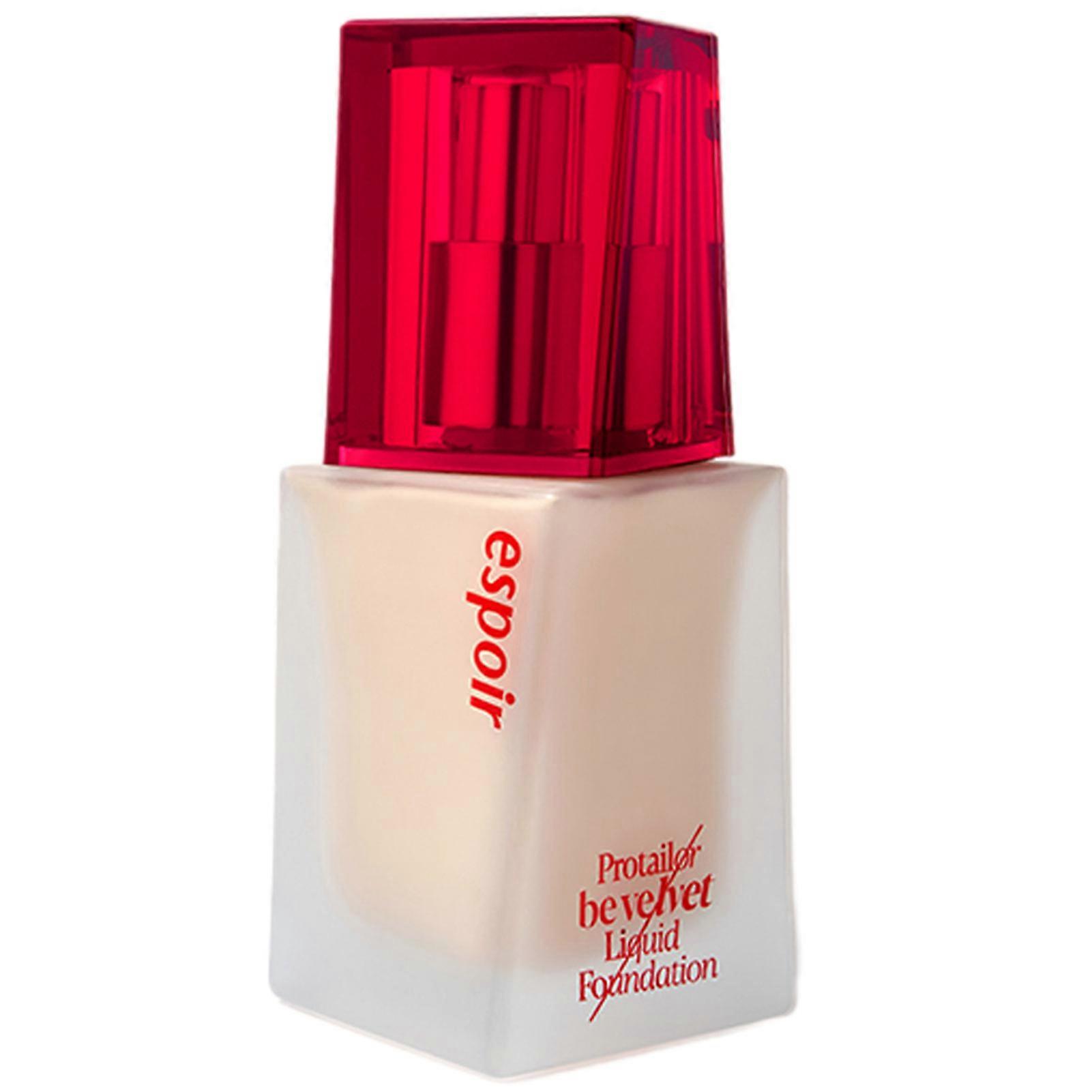eSpoir Pro Tailor Velvet Foundation - SPF22 PA++ Longwear & Skin-Like Coverage | Korean Base Makeup for All Skin Types