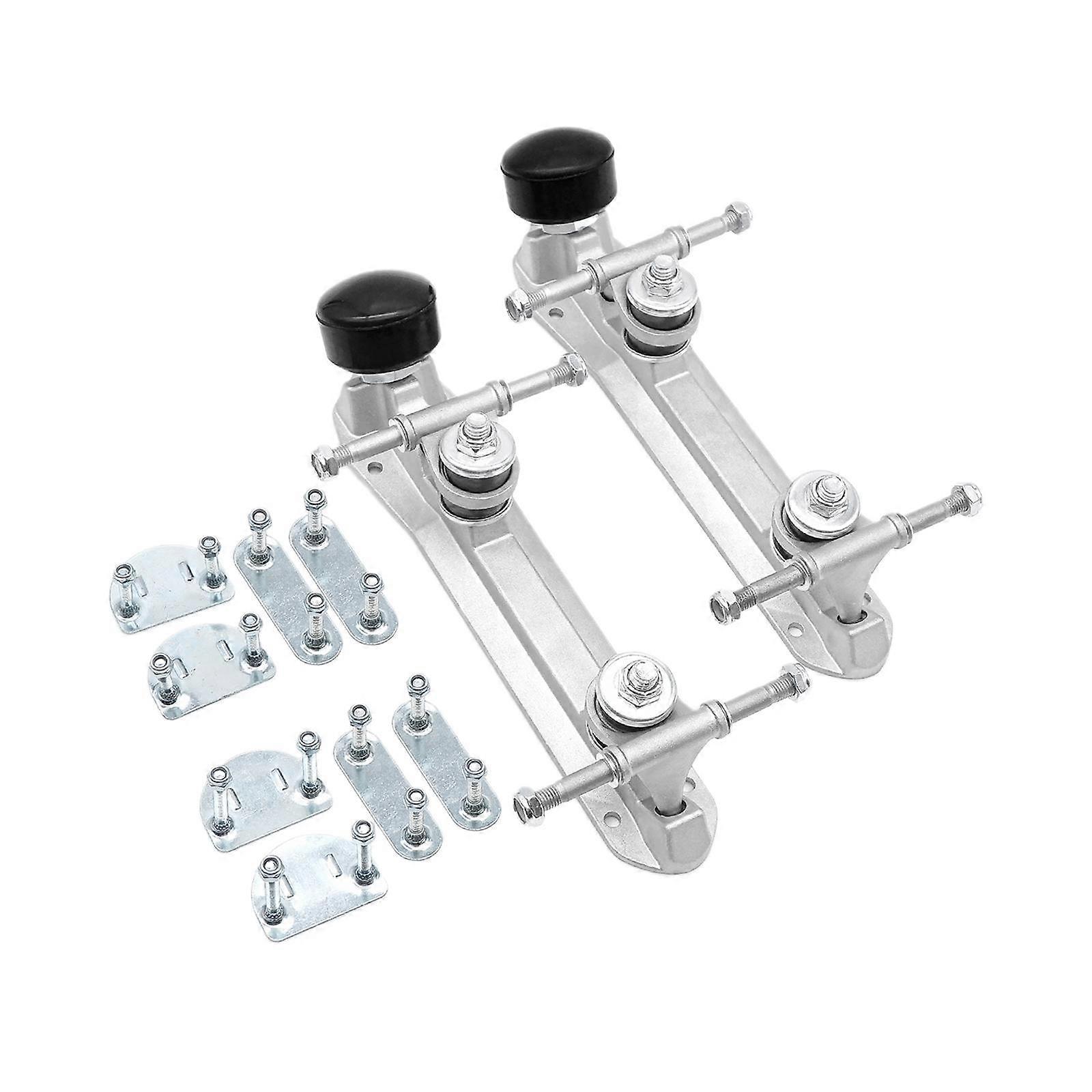 1 Pair Roller Skate Base Double Row Roller Skate Base Bracket DIY Roller Skating