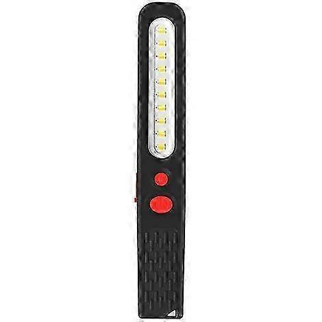 Rechargeable LED work light, dual colour combination light check light 2 in 1 COB LED torch dual magnetic for car garage workshop camping DIY etc.