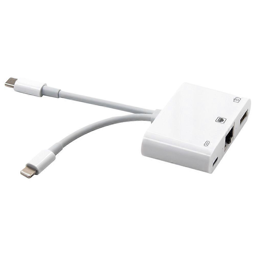 Adaptateur réseau Ethernet RJ45, avec port de charge et port USB