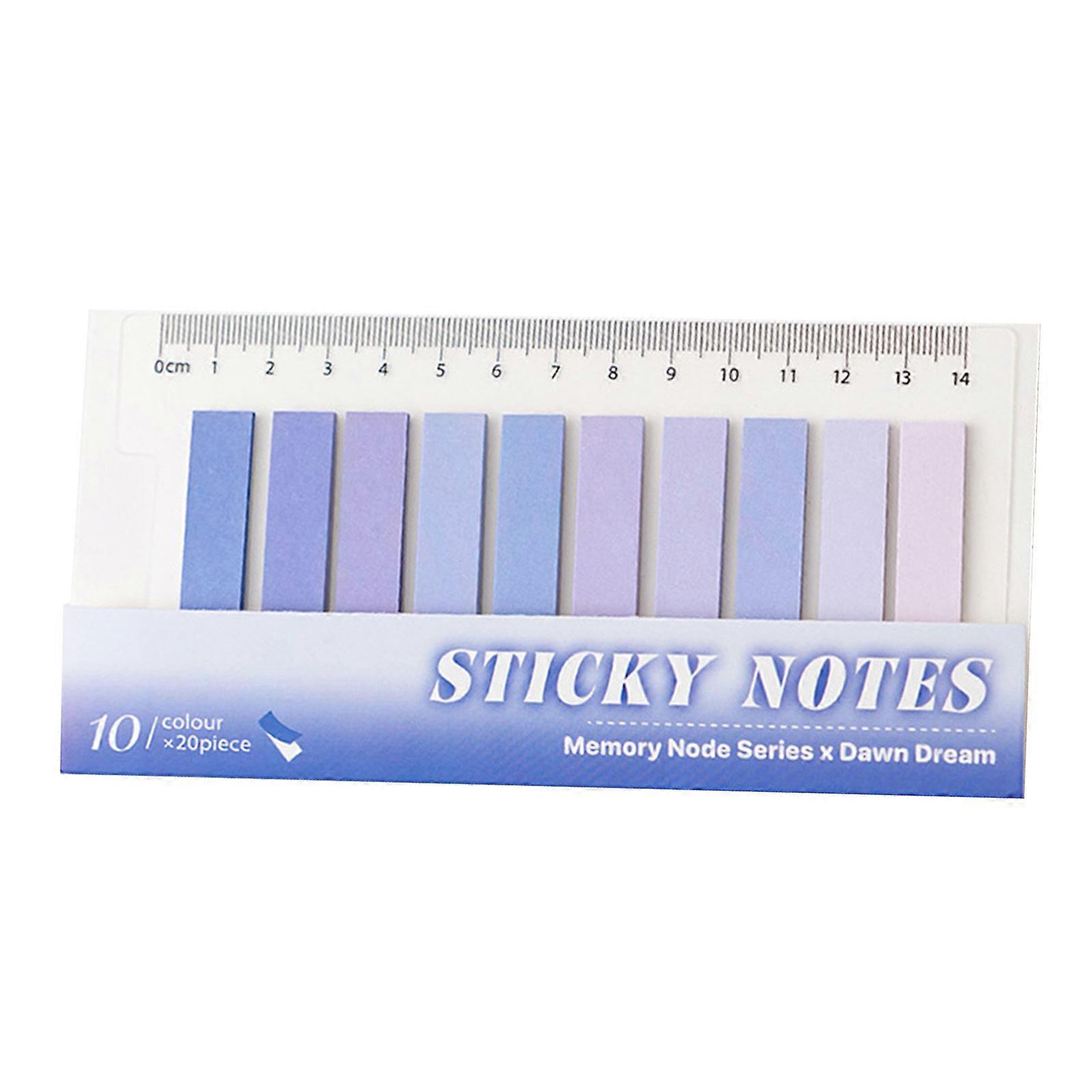 200Pcs Colored Index Label Self Adhesive Notes Writable Label Reading Notes Book Markers for Marking Highlighting