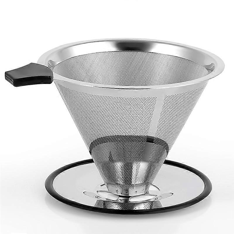 Stainless Steel Cone Coffee Dripper, Slow Drip Coffee Filter