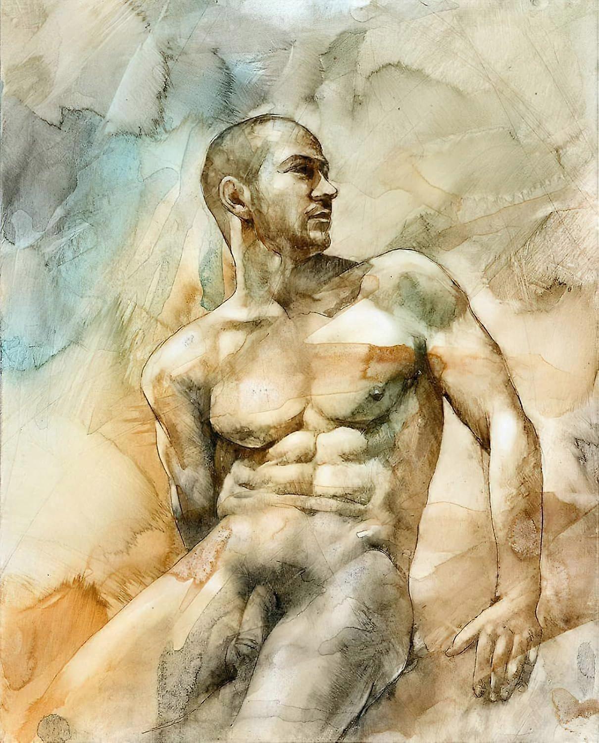 大人のためのジグソーパズルジグソーパズル1000/500/300ピースパズル芸術的抽象裸の男1000/500/300ピースパズル