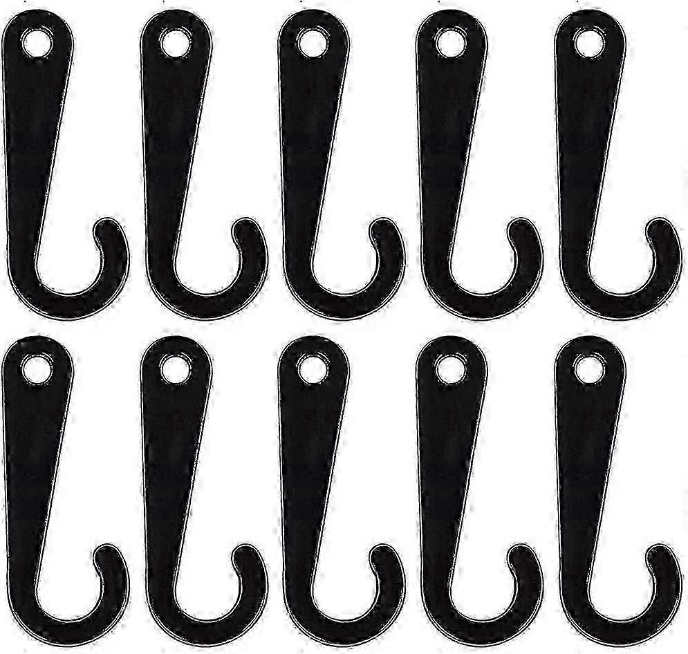 500 Pcs Plastic J-hooks 1.8 Inch Sock Display Hooks For Socks Retail Display Hanger, Black