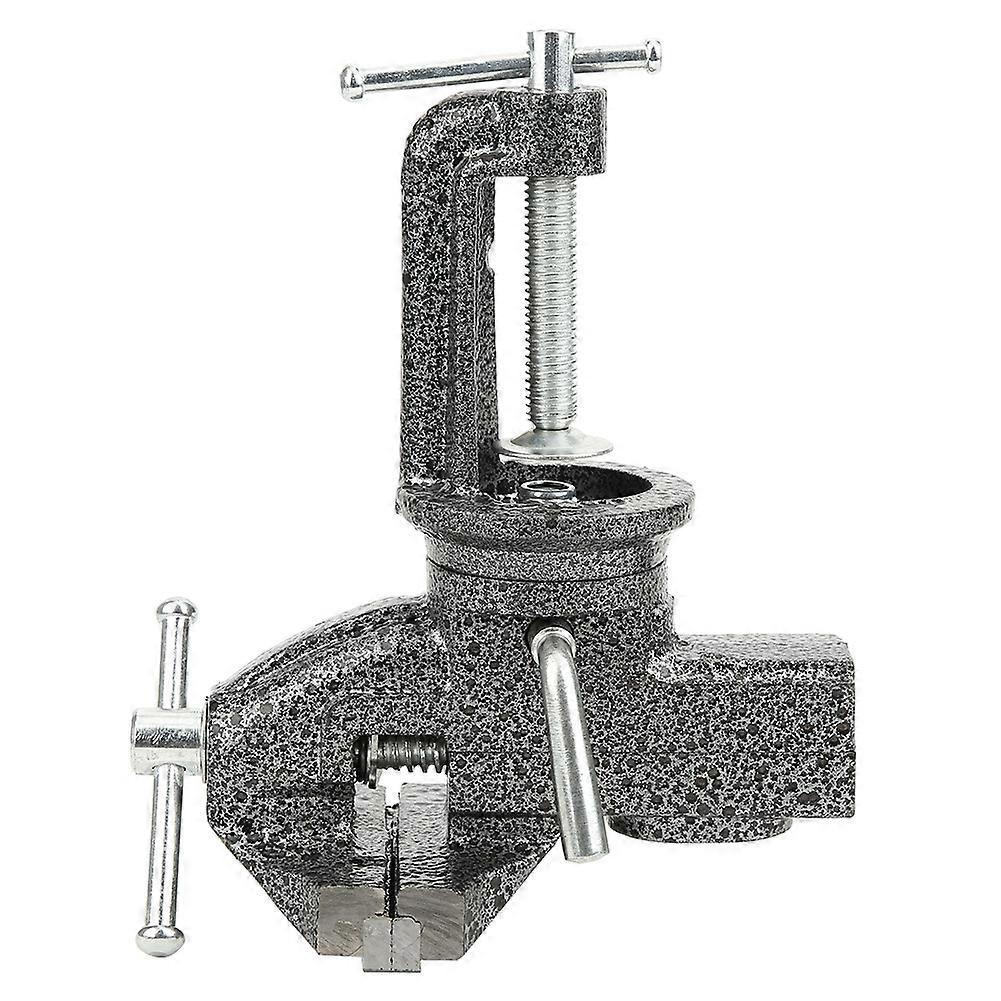65mm Cast Iron Mini Clamp-On Vice 360 Degree for Hand Tools Drill Press Workshop