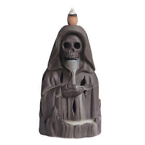 Skull decoration stick holder Reverse flow burner Waterfall burner